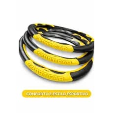 Capa de Volante Esportiva Tunning Amarela Universal