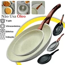 Frigideira Ceramica Antiaderente Profissional Premium Fogão Cooktop Indução Gás Elétrico