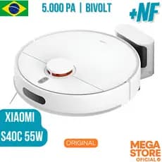 Robô Aspirador Inteligente Xiaomi S40C | 5.000 PA 55W Bivolt Original Lacrado Envio Todo Brasil + NF