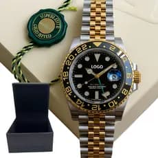 Caixa + Relógio GMT-Master Super C. ETA 3186 Automático Ouro 18k Jubilee