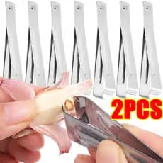Descascador De Alho Em Aço Inoxidável , Pinça Manual , Rápido , Clipe De Arrancar Cabelo De Porco , Utensílios Práticos