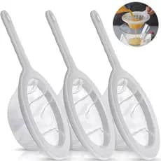 Coador De Malha De Nylon Ultrafino Para Cozinha-Fina De Peneira De Plástico Com Alça-Leite , Iogurte , Suco , Ferramenta