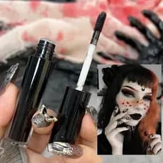 Sleek Halloween Matte Lip Gloss-Batom Hidratante Preto-Matiz De Maquiagem Para Diária De E Natal