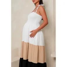 Vestido Para Gravida Longo Verão Alças ajustáveis Vestidos Festas Lançamento