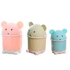 Kit 2 Lixeira Decorativa 2,3L Infantil Ideal Para Banheiro Bebê Mesa Maquiagem Skincare  Organização