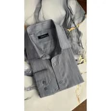 Camisa Social Masculina Slim Fit Manga Longa Listrada em Linho Slub Casual Elegante de Alta Qualidade