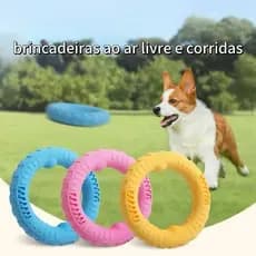 Brinquedo Mordedor Pet Argola Borracha Para Cachorro Possui compartimento para petiscos