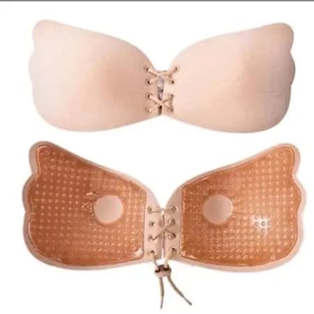 Sutiã Invisível Sem Alças Invisível Auto-Adesivo Strapless Gel Sólidos Colarinho Pushes Up Underwear Mulheres 0025