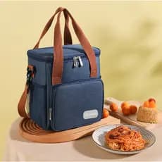 Bolsa Termica Grande Capacidade Lancheira Expansível Com Dupla Camada Capacidade Adequada Para Viagens De Piquenique