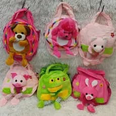 Bolsa/mochila DE PELUCIA menina tiracolo fofa