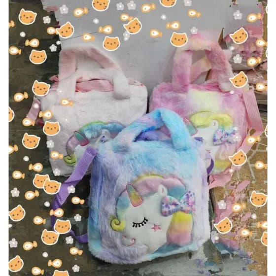 Bolsa Térmica Infantil lancheira Escolar Creche De Unicórnio