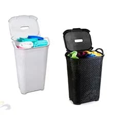 Cesto Para Roupas Roupeiro Organizador Rattan Vime 50 Litros Brinquedos Lavanderia
