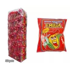 Pipoca Emilia Doce Tradicional 12g ou Colorida 10g Fardo C/50unid  Atacado - Pronta Entrega - Envio Imediato