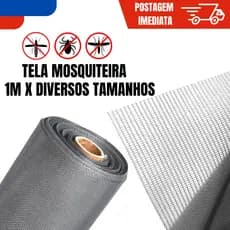 Tela Mosquiteira Anti Mosquitos Insetos Pequenos Animais Diversos Tamanhos 1M 1,2M 1,5M 2M 3M 4M 5M