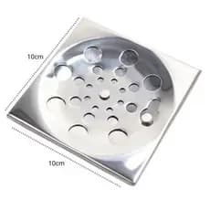 Grelha Ralo Tampa Aço Inox Quadrado 10x10cm Abre Fecha Reforçado Cozinha Banheiro Quintal Lavanderia