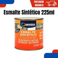 Tinta Esmalte Sintético 225ml Secagem Rápida Madeira Metal Ferro Universo Branco Preto
