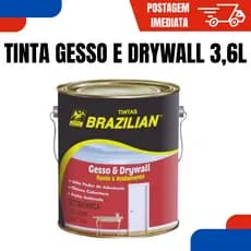 Tinta Gesso e Drywall Branco Fosco 3,6L Interno Brazilian
