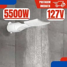 Chuveiro Ducha Multitemperaturas Eletrônica Loren Shower Ultra Lorenzetti 127v 5500w Branco