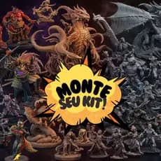 Miniaturas RPG kits personagens jogo tabuleiro D&D Dungeons and Dragons DnD