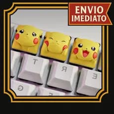 Keycap Tecla Artesanal Pokemon Anime - Pikachu Pokemon