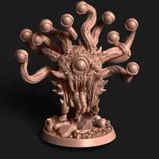 Miniatura RPG Beholder Observador Monstro Boss jogo tabuleiro D&D Dungeons and Dragons DnD