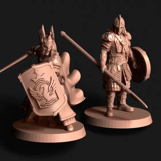 Miniaturas RPG 2 personagens Senhor dos Aneis LOTR jogo tabuleiro D&D Dungeons and Dragons DnD