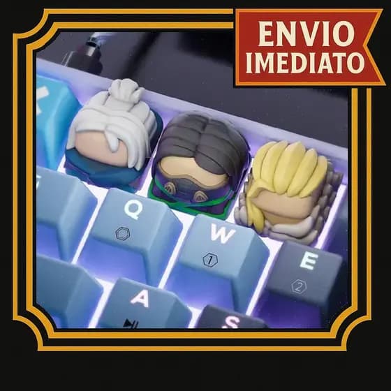 Keycap Tecla Artesanal Jogo Valorant - Sova Jett Viper Valorant