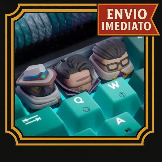 Keycap Tecla Artesanal Jogo Valorant - Fade Chamber Cypher Valorant