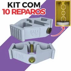 Kit Reparo Salva Abas Caixinha De Luz 4x2 Salva Construção Caixinha 4x2 Obras Tomada Fios Conduite