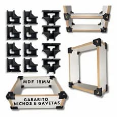 Kit Gabaritos 15mm MDF Montagem De Nichos Moveis Caixas