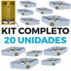 Kit Salva Abas Caixinha De Luz  P/ Tomada Interruptor Elétrico  Reparo Instalação Caixas de Parede