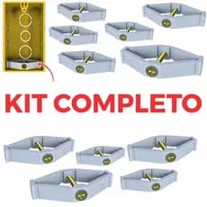 Kit Salva Abas Caixinha De Luz P/ Tomada Interruptor Elétrico Reparo Instalação Caixas de Parede
