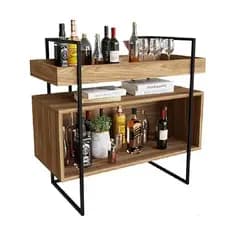 Bar Industrial com Bandeja MDF + Ferro