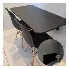 Mesa De Parede 70/80/90/100/110CM - 15MM Dobrável PRETA OU BRANCA