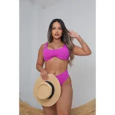 BIKINI FEMININO ALÇA GROSA com bojo tendencia 2025 calcinha hot paint forrado praia e piscina