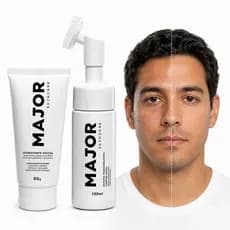 Kit Skincare Cuidados Básicos Massageador e Hidratante Facial  - Major