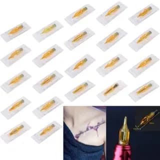 10 Peças De Cartucho De Tatuagem Descartável Esterilizado , Acessório De Ferramentas De Agulha RL/RM/M1/RS