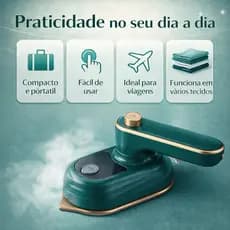 Mini Ferro de Passar Roupas Portátil Elétrico – Ferro de Viagem Compacto Leve para Casa Hotel Apartamento