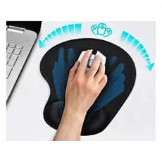 Suporte Mouse Pad Ergonômico com Apoio de Punho Super Macio