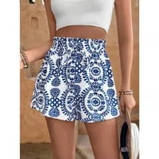 MISSORD  Shorts ajustados com estampa colorida, em estilo de praia para férias