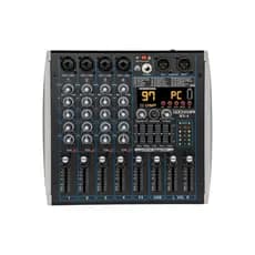 Mesa de Som Profissional Gochanmi MX4 Mixer DJ 4 Canais USB com 48V e 99 DSP 110v/220v