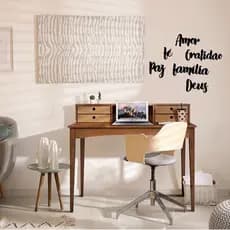 Kit 6 Apliques com Palavras Família Amor Fé Deus