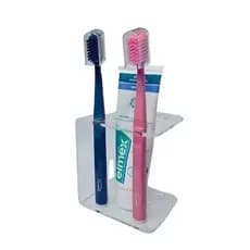Suporte De Mesa Balcão Para Escova De Dentes Pasta Acrilico