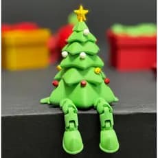 🎄 Boneco Árvore de Natal Sentadinho – Enfeite Decorativo Fofo e Criativo