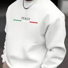 Moletom Gola Careca Masculino Feminino Coleção Inverno/Outono/Primavera/Verão P/M/G/GG.ITALY
