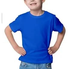 Camiseta básica Escolar Unissex Infantil Menino Menina Lisa 2 ao 16