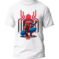 Camiseta infantil menino menina jovens de personagem homem aranha Spider Man Camisa 100% Algodão