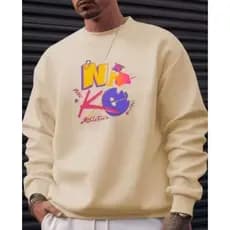 Moletom careca gola redonda unissex com ribana flanelado blusa de frio Promoção P/M/G/GG.