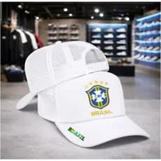 BONÉ UNISSEX ESTILO TRUCKER TELINHA PROTEÇÃO SOLAR AJUSTÁVEL ATVIDADES ESPORTIVAS