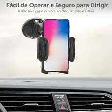 Suporte Veicular de Ventosa CJ-05 Suporte Carro para Celular Estável e Anti-Vibração Universal 360